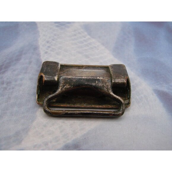 Letter Initial "A" Small Belt Buckle Monogram Western Silver Plated Vintage Old - Picture 3 of 12
